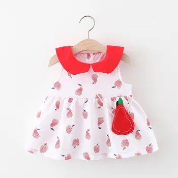 Baby Girls Dresses 2020 Newborn Summer With Bag Apple Pear Sleeveless Toddler Girls Princess Dress Sundress Clothing Sunsuit 0-2
Baby Girls Dresses 2020 Newborn Summer With Bag Apple Pear Sleeveless Toddler Girls Princess Dress Sundress Clothing Sunsuit 0-2