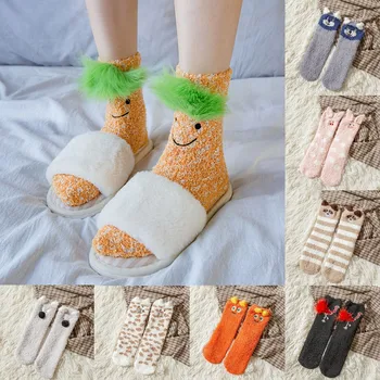 Women Girl Bed Floor Socks Coral Fleece 3D Animal Sleeping Socks Home Stockings woman socks calcetines mujer skarpetki damskie
Women Girl Bed Floor Socks Coral Fleece 3D Animal Sleeping Socks Home Stockings woman socks calcetines mujer skarpetki damskie