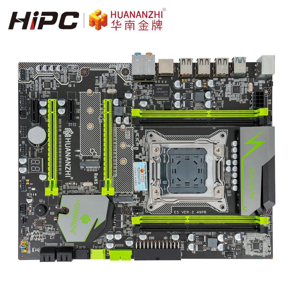 Материнская плата huanan Zhi X79 EXTREME V2.49 PB для Intel LGA 2011 DDR3 64 Гб M.2 NVME ATX LGA2011 | Компьютеры и