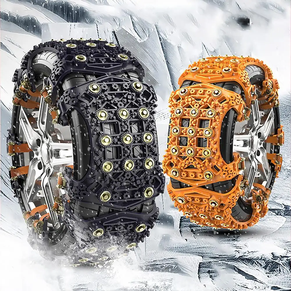 

1Pc Universal Car Anti-skid Snow Chain Griping Road Auto Winter Tire Wheels Snow Chains Multi-Function Outdoor Emergency Chain