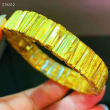 Natural Gold Rutilated Quartz Bracelet Bangle Brazil Woman Men 11.3x6.7x5mm Clear Rectangle Beads Wealthy AAAAAA
Natural Gold Rutilated Quartz Bracelet Bangle Brazil Woman Men 11.3x6.7x5mm Clear Rectangle Beads Wealthy AAAAAA