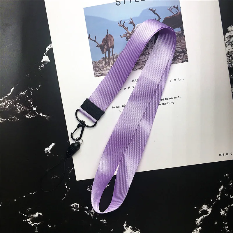 Solid Color New Arrival Hot-selling Polyester Cell Phone Neck Lanyard Neck Straps Lanyards or Smartphone Key ID Card Keychain
Solid Color New Arrival Hot-selling Polyester Cell Phone Neck Lanyard Neck Straps Lanyards or Smartphone Key ID Card Keychain