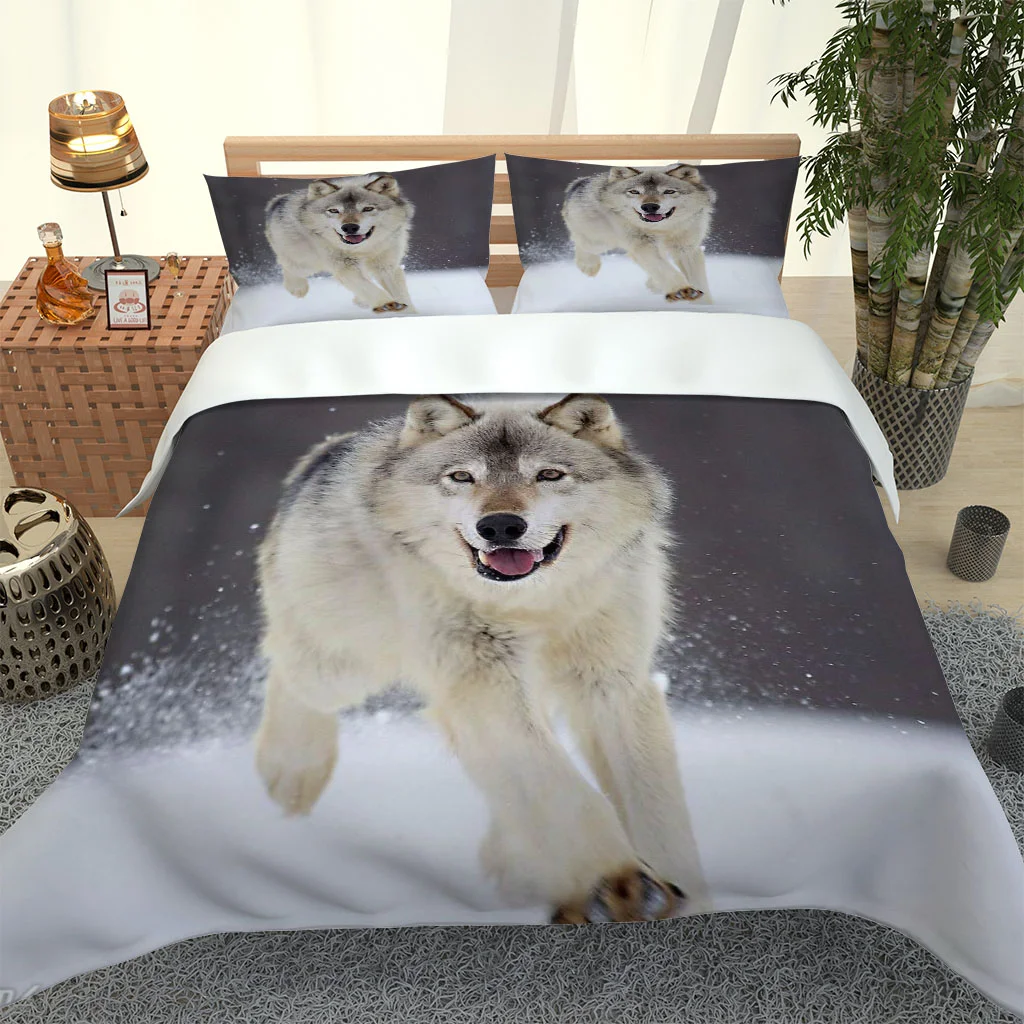 2020 Hot Style Bedding Set 3d Digital Wolf Pattern 2/3pcs Duvet Cover Set Single Twin Double Full Queen King Bedding
2020 Hot Style Bedding Set 3d Digital Wolf Pattern 2/3pcs Duvet Cover Set Single Twin Double Full Queen King Bedding