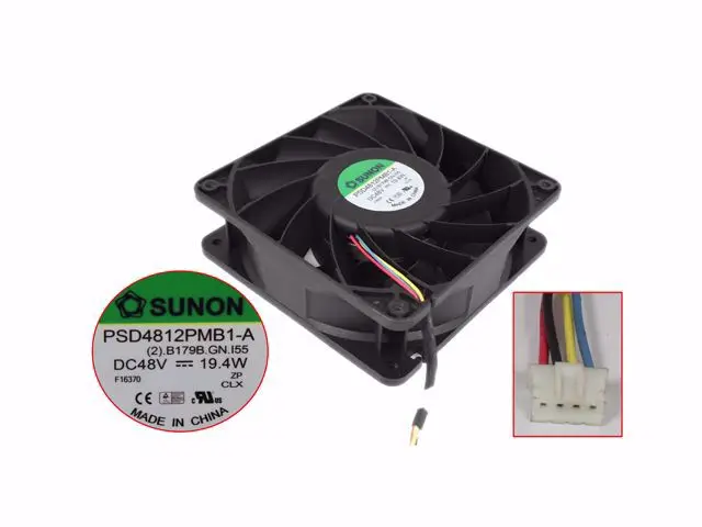 SUNON PSD4812PMB1-A DC 48V 19,4 W 120x120x38mm 4-проводной вентилятор охлаждения сервера
SUNON PSD4812PMB1-A DC 48V 19,4 W 120x120x38mm 4-проводной вентилятор охлаждения сервера
