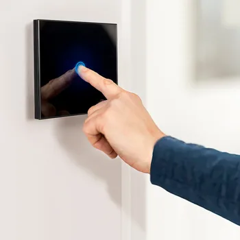 Touch Switch 1 2 3 Gang 1 Way Wall Light Controller EU Standard Home Automation Not Wifi Remote Switch Glass Panel
Touch Switch 1 2 3 Gang 1 Way Wall Light Controller EU Standard Home Automation Not Wifi Remote Switch Glass Panel