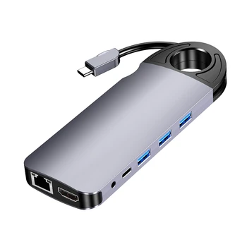Docking Station USB C Hub Type-C Ten-In-One Converter Multifunctional USB Hub for Other USBC Laptop
Docking Station USB C Hub Type-C Ten-In-One Converter Multifunctional USB Hub for Other USBC Laptop