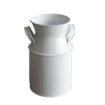Desktop Balcony Craft Metal Vase Holder Galvanized Finish Flower Bucket Ornaments Milk Can Garden Country Rustic With Handle 
Desktop Balcony Craft Metal Vase Holder Galvanized Finish Flower Bucket Ornaments Milk Can Garden Country Rustic With Handle