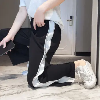 2020 Spring And Summer New Youth Popular Double-sided Adjustable Loose Contrast Color Trousers Fashion Casual Straight Pants
2020 Spring And Summer New Youth Popular Double-sided Adjustable Loose Contrast Color Trousers Fashion Casual Straight Pants