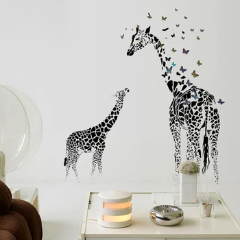3D Two Giraffe Butterfly DIY Vinyl Wall Stickers For Kids Rooms Home Decor Art Decals Wallpaper Nordic Modern Simple Decoration
3D Two Giraffe Butterfly DIY Vinyl Wall Stickers For Kids Rooms Home Decor Art Decals Wallpaper Nordic Modern Simple Decoration