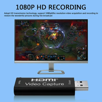 Convenient USB 2.0 HDMI Capture Card Practical Multi-functional Durable Camera Live Streaming Video Recording Box
Convenient USB 2.0 HDMI Capture Card Practical Multi-functional Durable Camera Live Streaming Video Recording Box