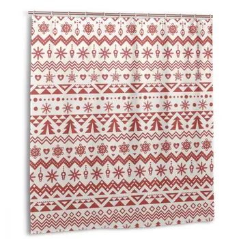 CHARM HOME Christmas Pattern Plastic Shower Curtain 66x72 In with free hooks Customized Bathroom Decorative Waterproof Polyester
CHARM HOME Christmas Pattern Plastic Shower Curtain 66x72 In with free hooks Customized Bathroom Decorative Waterproof Polyester