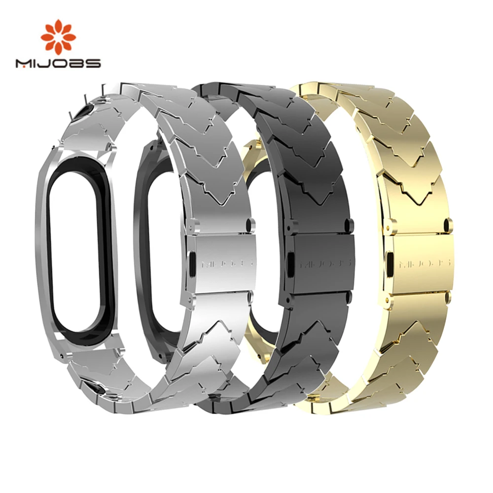 Mijobs Mi Band 4 Strap Metal For Xiaomi Mi Band 4 3 Smart Wristband Fashion Stainless Steel Bracelet For Miband 4 3 Accessories
Mijobs Mi Band 4 Strap Metal For Xiaomi Mi Band 4 3 Smart Wristband Fashion Stainless Steel Bracelet For Miband 4 3 Accessories
