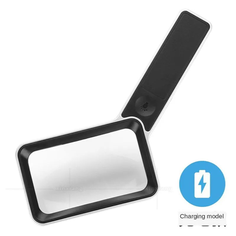 Charge Rectangular Magnifier 6 LED Lamp Portable 10 times Reading Magnifier Touch Switch 3 Brightness
Charge Rectangular Magnifier 6 LED Lamp Portable 10 times Reading Magnifier Touch Switch 3 Brightness