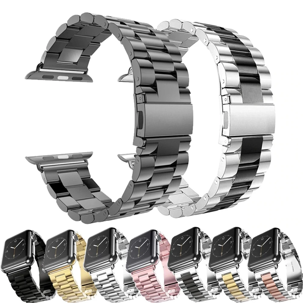 Metal Watch Band For Apple Watch Series 6 5 4 Se 3 2 Stainless Steel Bracelet Strap Adapter For iWatch Band 42mm 44mm 38mm 40mm
Metal Watch Band For Apple Watch Series 6 5 4 Se 3 2 Stainless Steel Bracelet Strap Adapter For iWatch Band 42mm 44mm 38mm 40mm