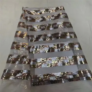 African sequins Lace Fabric 2020 High Quality Lace French Net Embroidery Tulle Lace Fabrics For Nigerian Party Dress 
African sequins Lace Fabric 2020 High Quality Lace French Net Embroidery Tulle Lace Fabrics For Nigerian Party Dress