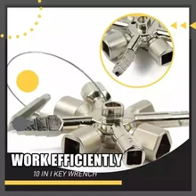 10 in 1 multi-function marine tool key universal control cabinet key torque wrench Cross wrench CNC key train door lock
10 in 1 multi-function marine tool key universal control cabinet key torque wrench Cross wrench CNC key train door lock