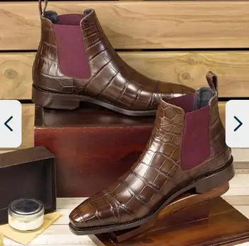 Men Fashion Luxury Pointed Toe Chelsea Boots Vintage Snake Comfortable Ankle Boots Zipper Male Casual Boot NE121
Men Fashion Luxury Pointed Toe Chelsea Boots Vintage Snake Comfortable Ankle Boots Zipper Male Casual Boot NE121