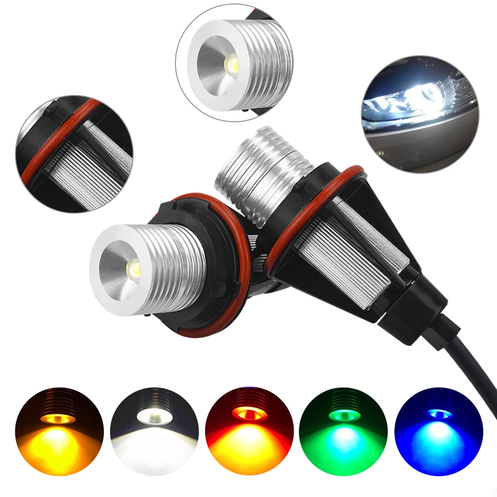 DXZ 2*5W 10W for Bridgelux LED Chips LED Marker Angel Eyes White Blue Red Yellow Color for BMW E39 E53 E60 E61 E63 E64
DXZ 2*5W 10W for Bridgelux LED Chips LED Marker Angel Eyes White Blue Red Yellow Color for BMW E39 E53 E60 E61 E63 E64