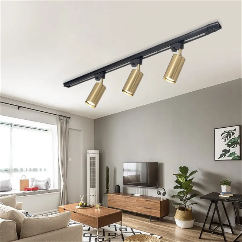 Whole Set Led Track Light GU10 Spot Lights Ceiling Lamp Aluminum Rails Track lighting Fixture For Clothing Shop Living Room Home
Whole Set Led Track Light GU10 Spot Lights Ceiling Lamp Aluminum Rails Track lighting Fixture For Clothing Shop Living Room Home