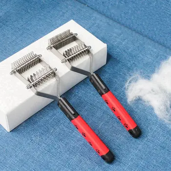 New Double Bottom Rake Dog Cat Comb Fur Care Double-row Pet Comb Beauty Cat And Dog Open Knot Comb Pet Comb Pet Supplies
New Double Bottom Rake Dog Cat Comb Fur Care Double-row Pet Comb Beauty Cat And Dog Open Knot Comb Pet Comb Pet Supplies