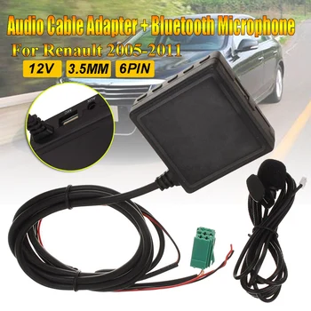 6Pin 3.5 MM AUX TF USB Microphone Media bluetooth AUX Adapter Cable Stereo For Renault 2005-2011
6Pin 3.5 MM AUX TF USB Microphone Media bluetooth AUX Adapter Cable Stereo For Renault 2005-2011
