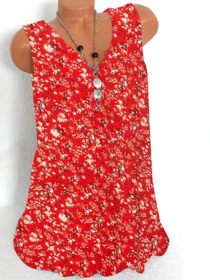 Fashionable temperament woman V-neck T-shirt loose casual T-shirt sleeveless vest shirt ladies elegant Fashionable temperament woman V-neck T-shirt loose casual T-shirt sleeveless vest shirt ladies elegant