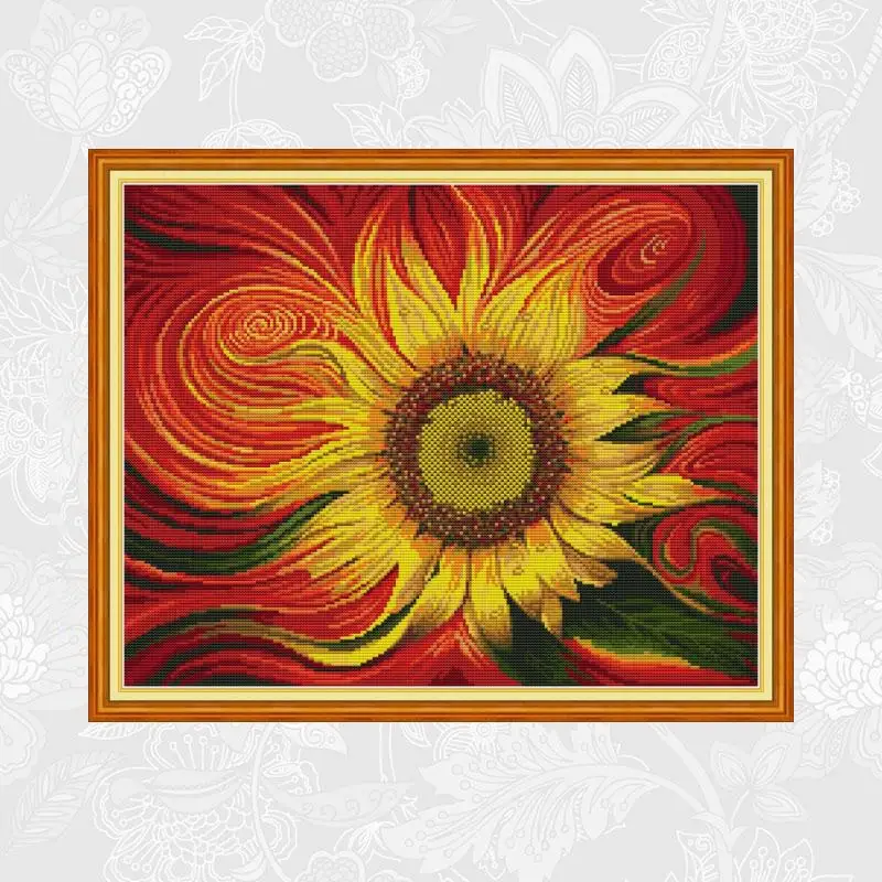 Cross-stitch Sunflower Patterns DIY Handwork Beginner Embroidery Sets Aida Canvas 11CT 14CT Wholesale Needlework kits
Cross-stitch Sunflower Patterns DIY Handwork Beginner Embroidery Sets Aida Canvas 11CT 14CT Wholesale Needlework kits