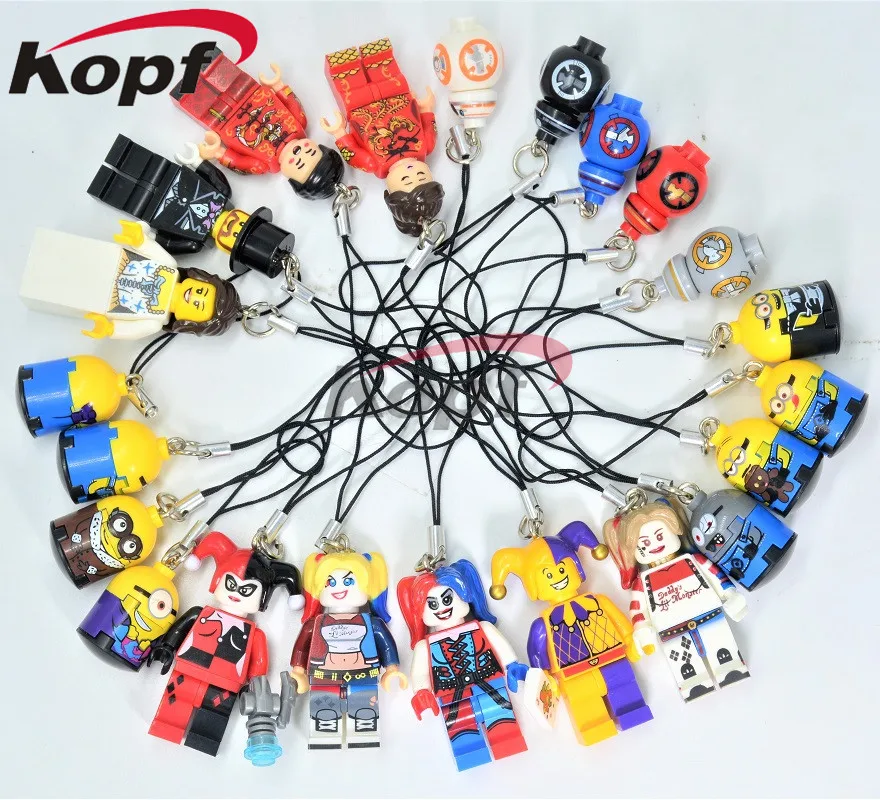 Mobile Phone Pendants Decorations Harley Quinn Joker The Bride Custom-Made Keychain Key Chain Ring Building Blocks Children Toys
Mobile Phone Pendants Decorations Harley Quinn Joker The Bride Custom-Made Keychain Key Chain Ring Building Blocks Children Toys