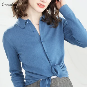 Women Knitted Sweater Cardigan New Arrivals Fashion casual Solid color Spring Single-breasted polo collar Coat Female Cardigan
Women Knitted Sweater Cardigan New Arrivals Fashion casual Solid color Spring Single-breasted polo collar Coat Female Cardigan