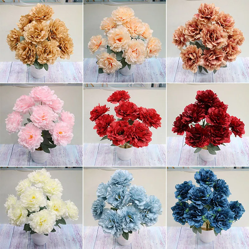 9 Head Bundle Rich Peony Imitation Flower Hotel Wedding Hall Road Guide Background Decoration Home Outdoor Fake Flower Peony
9 Head Bundle Rich Peony Imitation Flower Hotel Wedding Hall Road Guide Background Decoration Home Outdoor Fake Flower Peony
