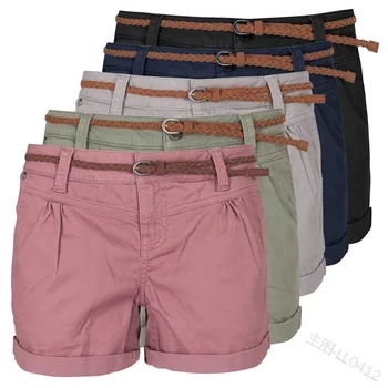 Women's Solid High Waisted Curled Shorts Solid shorts In Spring and Summer 2019 Gray Black Pink Military Green Shorts
Women's Solid High Waisted Curled Shorts Solid shorts In Spring and Summer 2019 Gray Black Pink Military Green Shorts