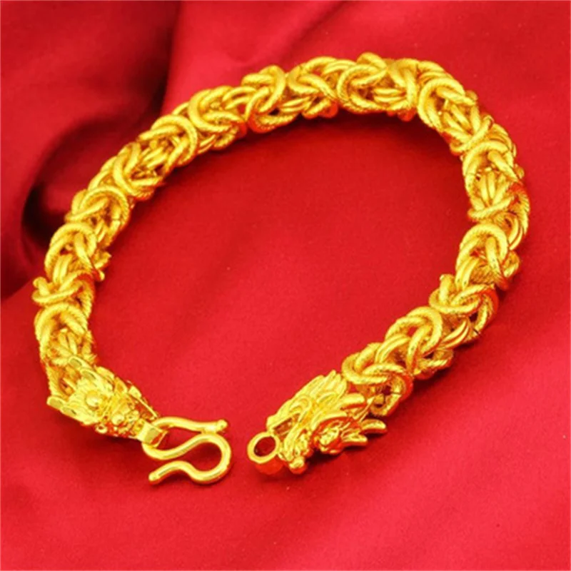2021 Vietnam Shajin Men's Charm Bracelet 24K Gold 999 Gold Genuine Gold Bracelet Long Time Fashionable Men's Watch Chain
2021 Vietnam Shajin Men's Charm Bracelet 24K Gold 999 Gold Genuine Gold Bracelet Long Time Fashionable Men's Watch Chain
