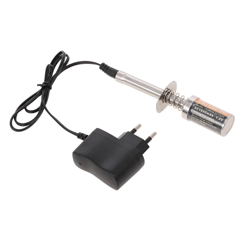 1.2V 1800mAh Nitro Starter Kit Glow Plug Igniter with Battery Charger Combo for HSP RedCat Nitro Powered 1/8 1/10 RC Car
1.2V 1800mAh Nitro Starter Kit Glow Plug Igniter with Battery Charger Combo for HSP RedCat Nitro Powered 1/8 1/10 RC Car