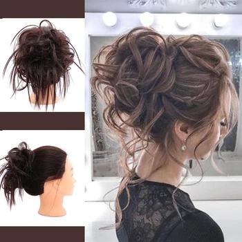 XUANGUANG Rubber Band Curly Scrunchie Hair Bun High Temperature Synthetic Curly Messy Chignon Nine Colors For Chooes
XUANGUANG Rubber Band Curly Scrunchie Hair Bun High Temperature Synthetic Curly Messy Chignon Nine Colors For Chooes