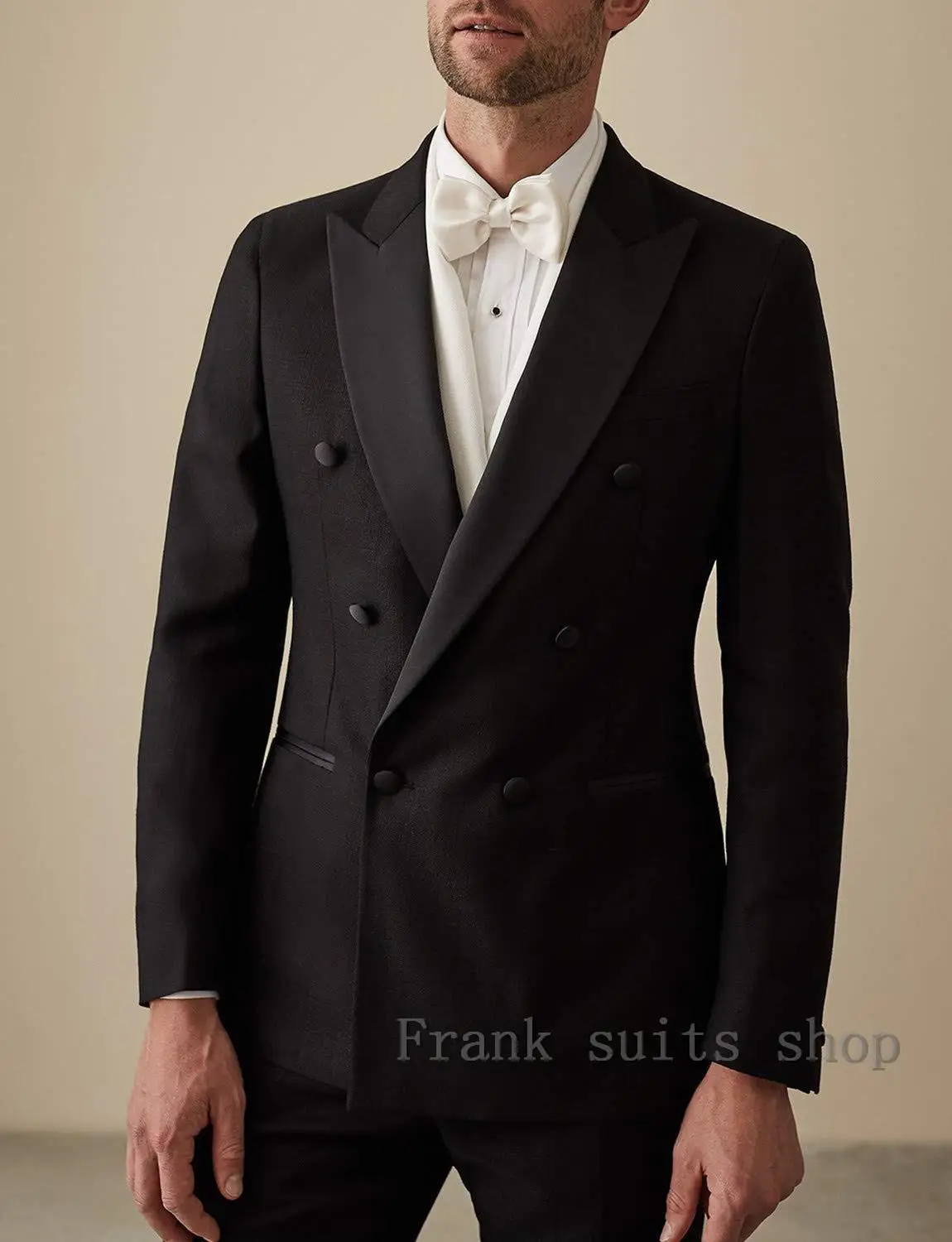 Men Suits Slim Fit New Fashion Suit Double Breasted Peak Lapel Navy Blue Black Wedding Groom Party Prom Skinny Costume
Men Suits Slim Fit New Fashion Suit Double Breasted Peak Lapel Navy Blue Black Wedding Groom Party Prom Skinny Costume