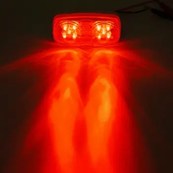 5 Red 5 Amber 10-LED 4" Side Marker Lights Camper Truck Trailer RV Running Lamp High Quality Plastic Car Lights
5 Red 5 Amber 10-LED 4" Side Marker Lights Camper Truck Trailer RV Running Lamp High Quality Plastic Car Lights