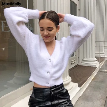 MosiMolly Soft Knit Sweater Cardigan Puff Sleeve Women Jumpers pullovers Knitted Outerwear
MosiMolly Soft Knit Sweater Cardigan Puff Sleeve Women Jumpers pullovers Knitted Outerwear