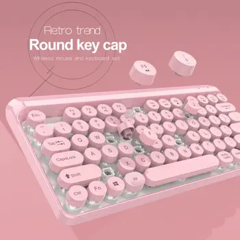 L100 2.4G Wireless Keyboard Mouse Combo Set 2.4G USB Rechargeable Optical Mouse Round 77 Key Cap Keyboard For PC Computer 
L100 2.4G Wireless Keyboard Mouse Combo Set 2.4G USB Rechargeable Optical Mouse Round 77 Key Cap Keyboard For PC Computer