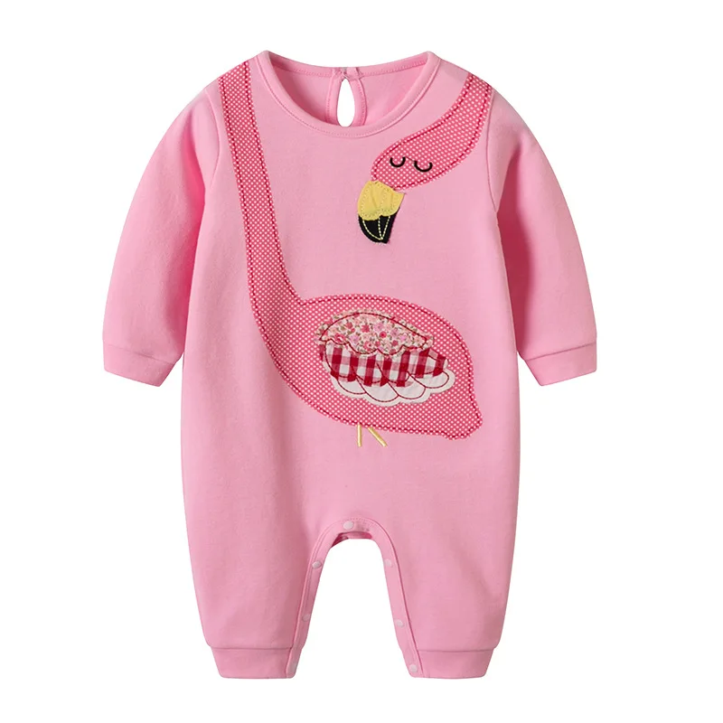 Guangdong Place of Origin 2018 Autumn New Style Pink Swan Animal Modeling Pure Cotton Long-sleeve Jumpsuit Tolo Rabbit H3609
Guangdong Place of Origin 2018 Autumn New Style Pink Swan Animal Modeling Pure Cotton Long-sleeve Jumpsuit Tolo Rabbit H3609