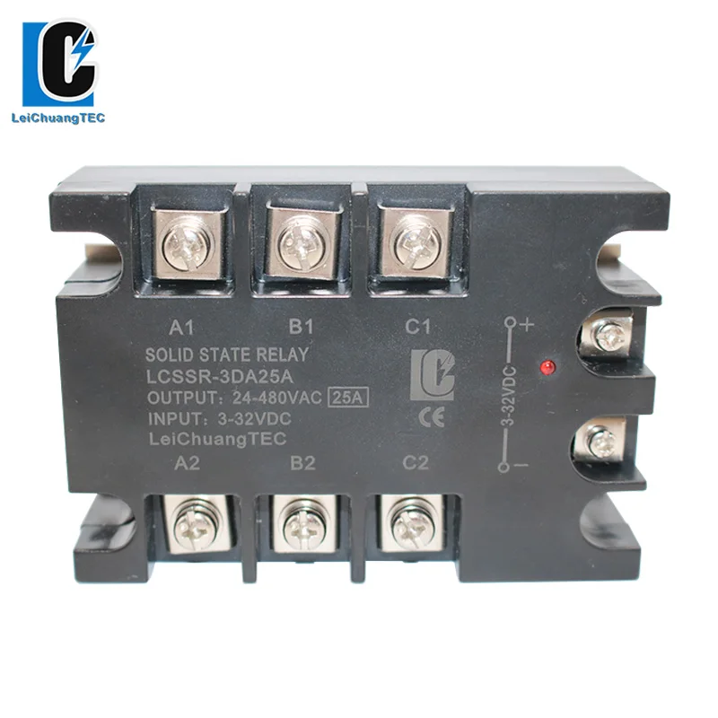 Three-phase Solid State Relay SSR 10A-120A DC Control AC 3-32VDC to 24-280VAC | Обустройство дома