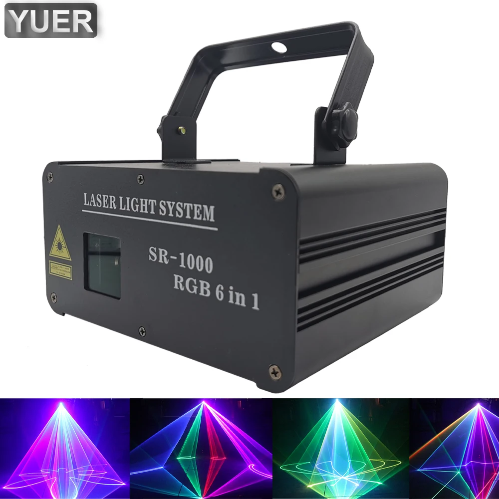 Disco Light 1W RGB 6IN1 Animation Laser Projector Christmas Party DJ Light DMX512 Voice-activated Disco Xmas For Wedding
Disco Light 1W RGB 6IN1 Animation Laser Projector Christmas Party DJ Light DMX512 Voice-activated Disco Xmas For Wedding