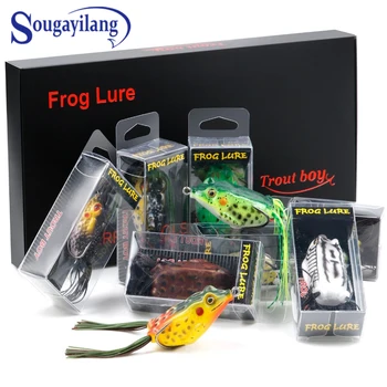 TROUTBOY 6Pcs or 9Pcs Frog Fishing Lure Hollow Body Frog Topwater Soft Baits Lures for Bass Pike Snakehead Dogfish Musky
TROUTBOY 6Pcs or 9Pcs Frog Fishing Lure Hollow Body Frog Topwater Soft Baits Lures for Bass Pike Snakehead Dogfish Musky