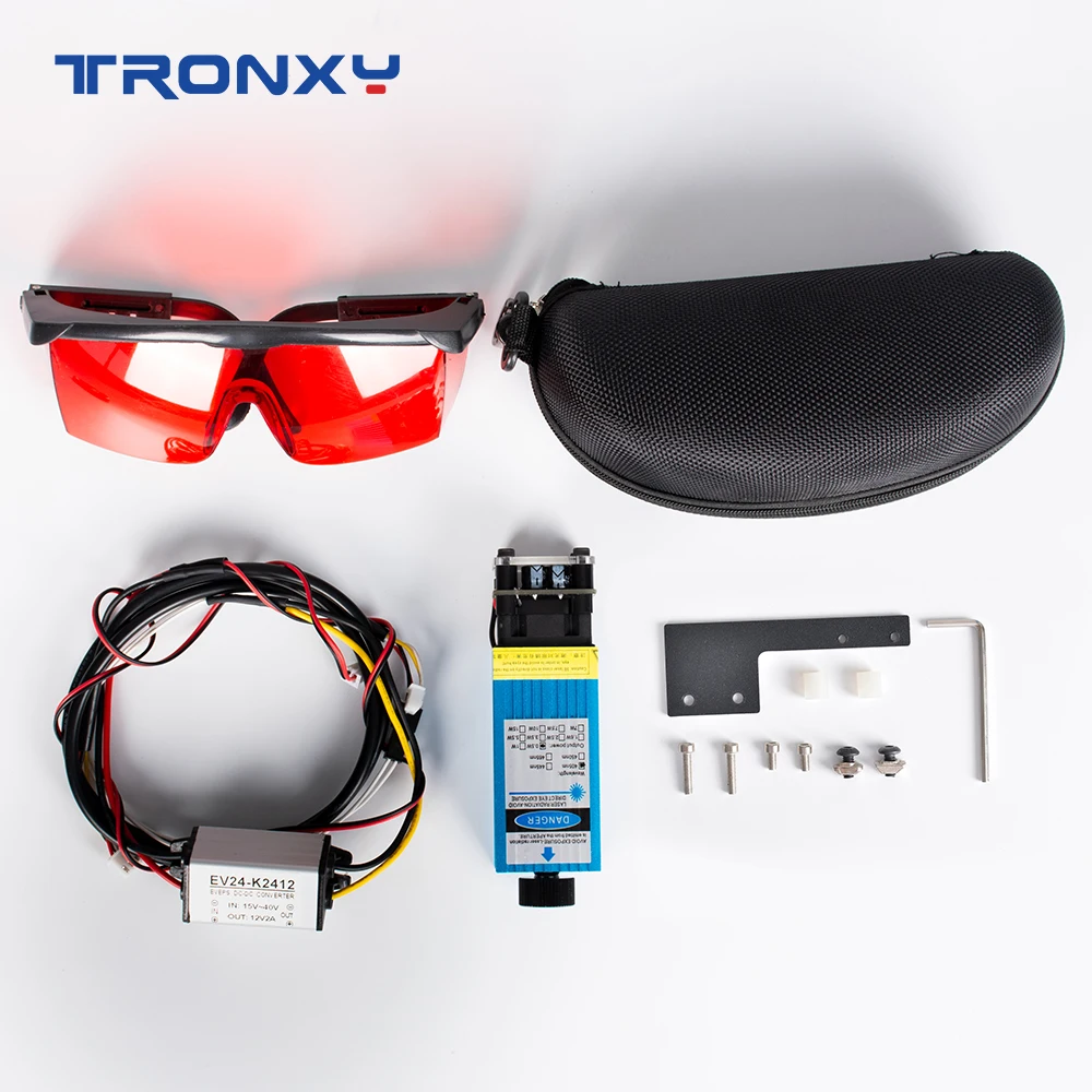 Tronxy Laser Engraver Module 500NM PWM TTL CNC DIY Kits Magnetic Design with Goggles Test Wooden Boards for X5SA Series
Tronxy Laser Engraver Module 500NM PWM TTL CNC DIY Kits Magnetic Design with Goggles Test Wooden Boards for X5SA Series