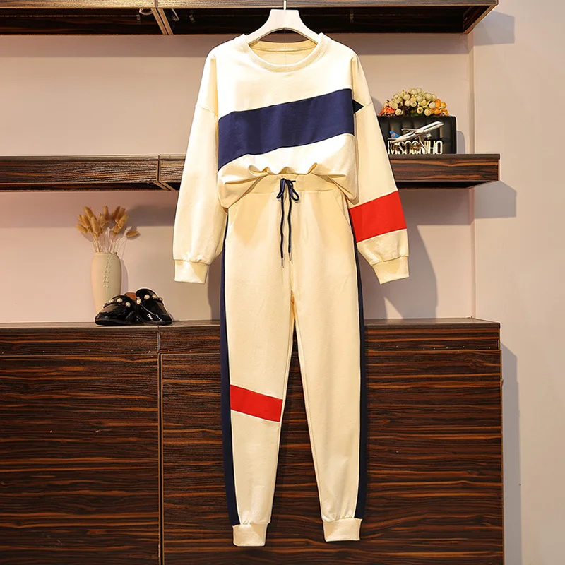Casual Autumn Winter Warm Women Plus Size Tracksuit Women Color Matching 2 Two Piece Pants Set Sportswear Track Suit Workout
Casual Autumn Winter Warm Women Plus Size Tracksuit Women Color Matching 2 Two Piece Pants Set Sportswear Track Suit Workout