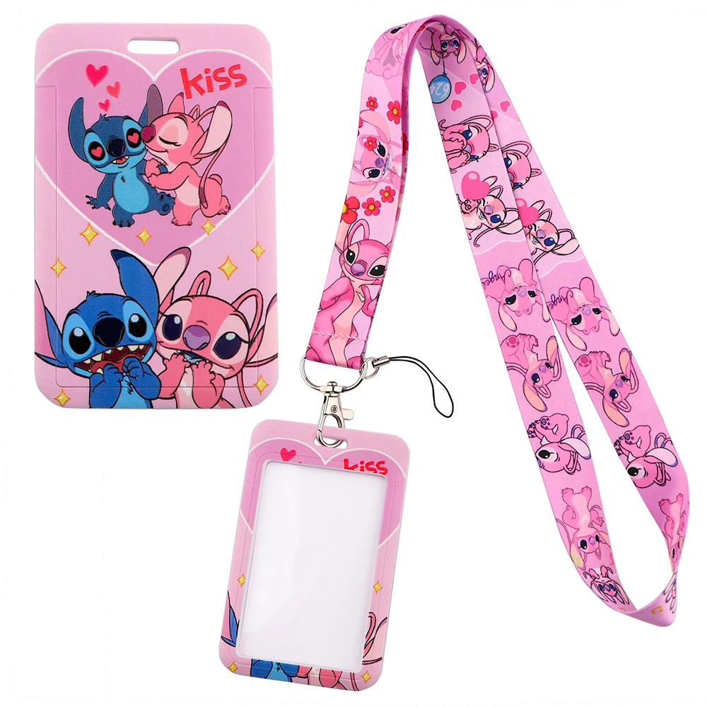 YQ776 Stitch and Pink Angel Lanyard Travel ID Card Cover Badge Holder Cartoon Keychain Neck Strap Telephone Cord Lariat
YQ776 Stitch and Pink Angel Lanyard Travel ID Card Cover Badge Holder Cartoon Keychain Neck Strap Telephone Cord Lariat
