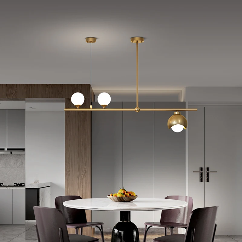 Modern restaurant chandelier lighting glass bulb lampshade gold/black hanging lamp Nordic kitchen bar office decoration lamp
Modern restaurant chandelier lighting glass bulb lampshade gold/black hanging lamp Nordic kitchen bar office decoration lamp