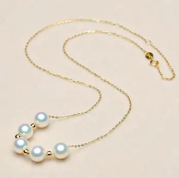 Jewelry Pearl Necklace natural Akoya seawater pearl necklace pendant, clavicle send girlfriend, strong light is r Free Shipping 
Jewelry Pearl Necklace natural Akoya seawater pearl necklace pendant, clavicle send girlfriend, strong light is r Free Shipping