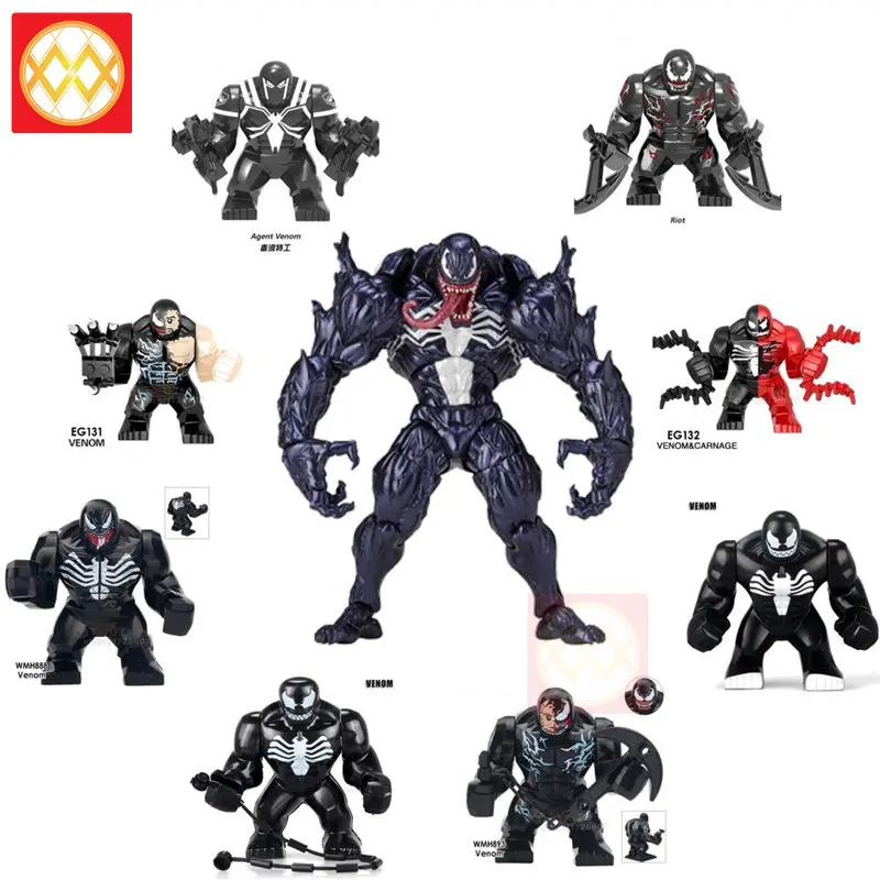 Big Size Venom Large Blocks Edward Brock Carnage Anti-Venom Spider-man collection model Building Blocks children Christams Toys
Big Size Venom Large Blocks Edward Brock Carnage Anti-Venom Spider-man collection model Building Blocks children Christams Toys