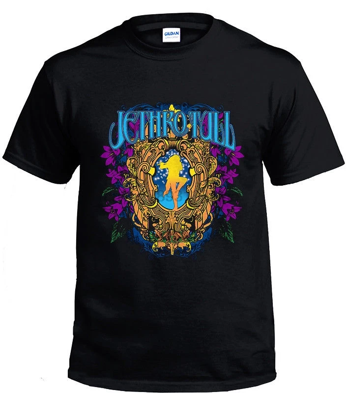 Jethro Tull Rock Band Черная Мужская футболка размер S 3XL короткий рукав модная с принтом