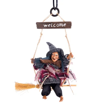 Halloween Wall Door Hanging Decoration Welcome Witch on Broom Ornament Home Pub Decor 
Halloween Wall Door Hanging Decoration Welcome Witch on Broom Ornament Home Pub Decor